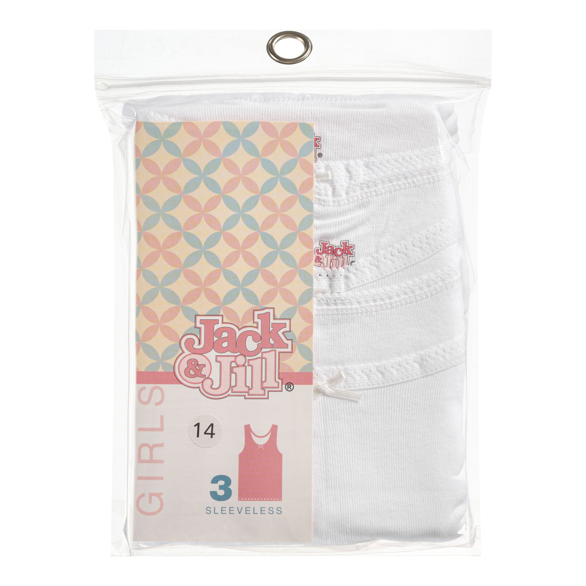 Jack & Jill Girls Sleeveless - 3 pack