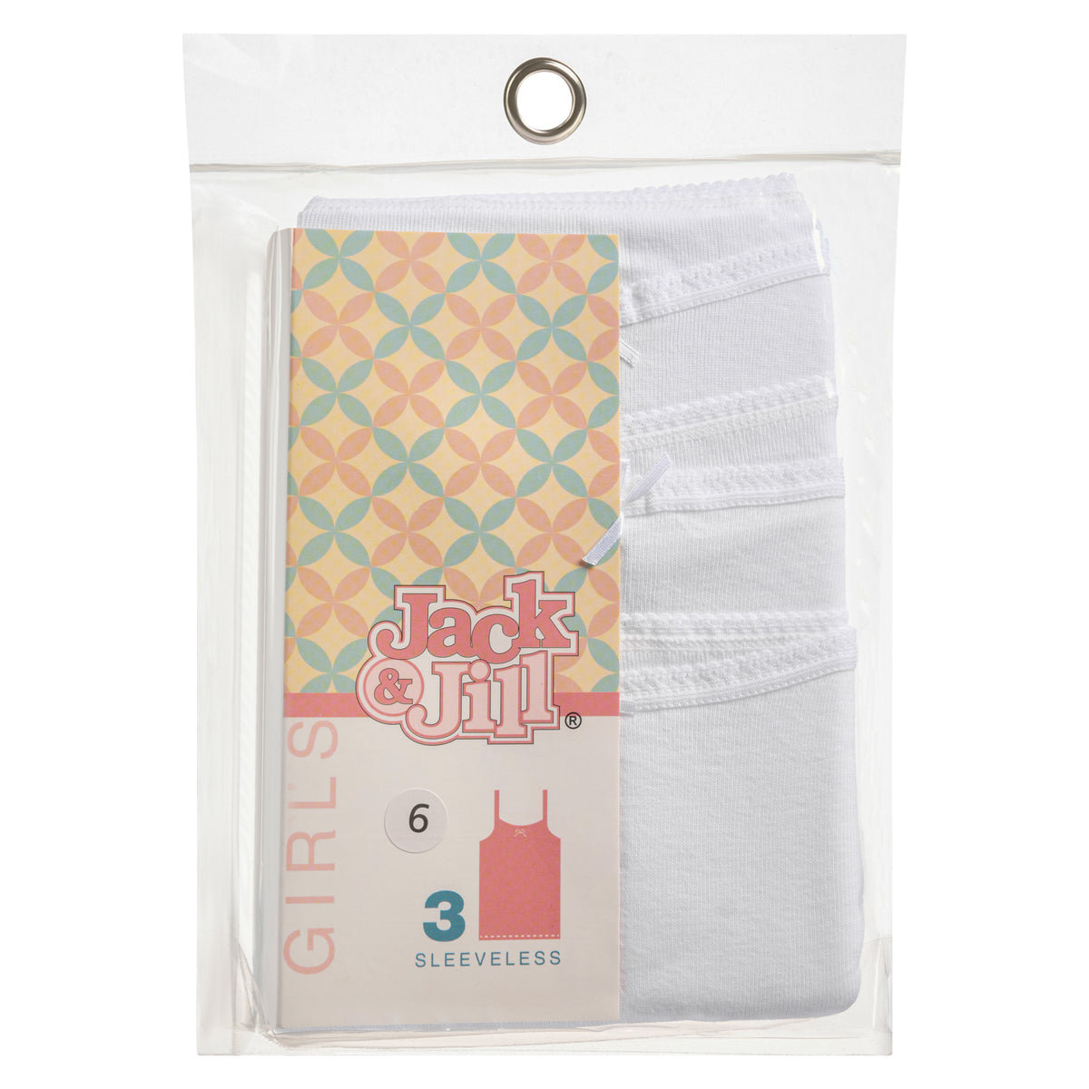 Jack & Jill Girls Sleeveless w/spaghetti - 3 pack
